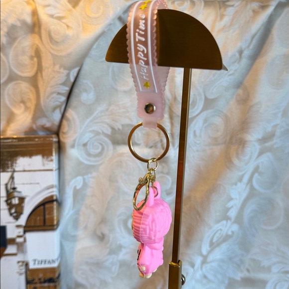 Labunu pink key chain and 2 designer lanubu purses! New without tags - Picture 3 of 7